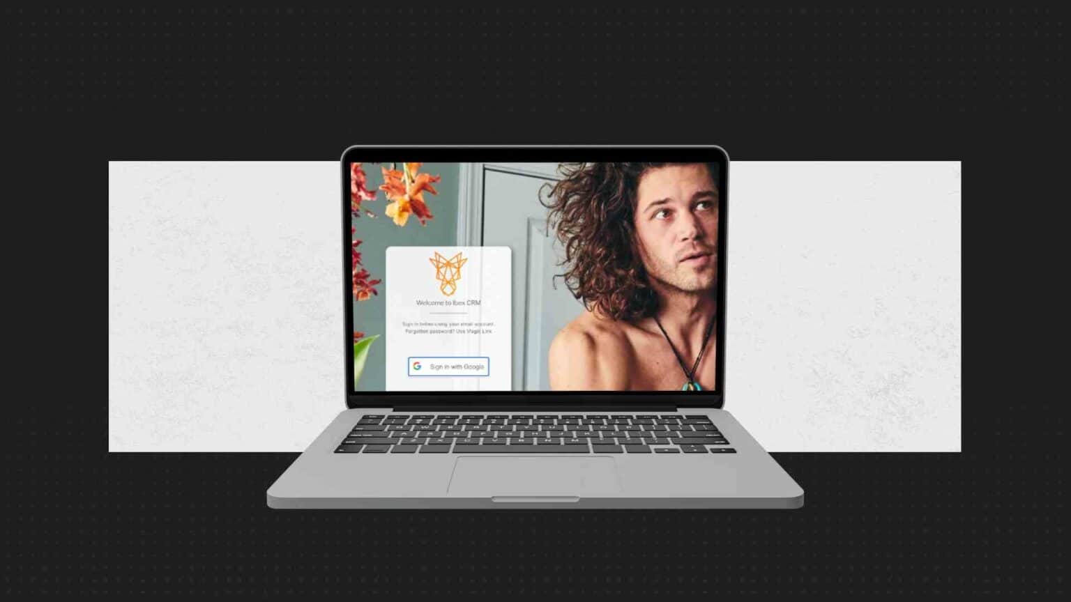 laptop with ibex page