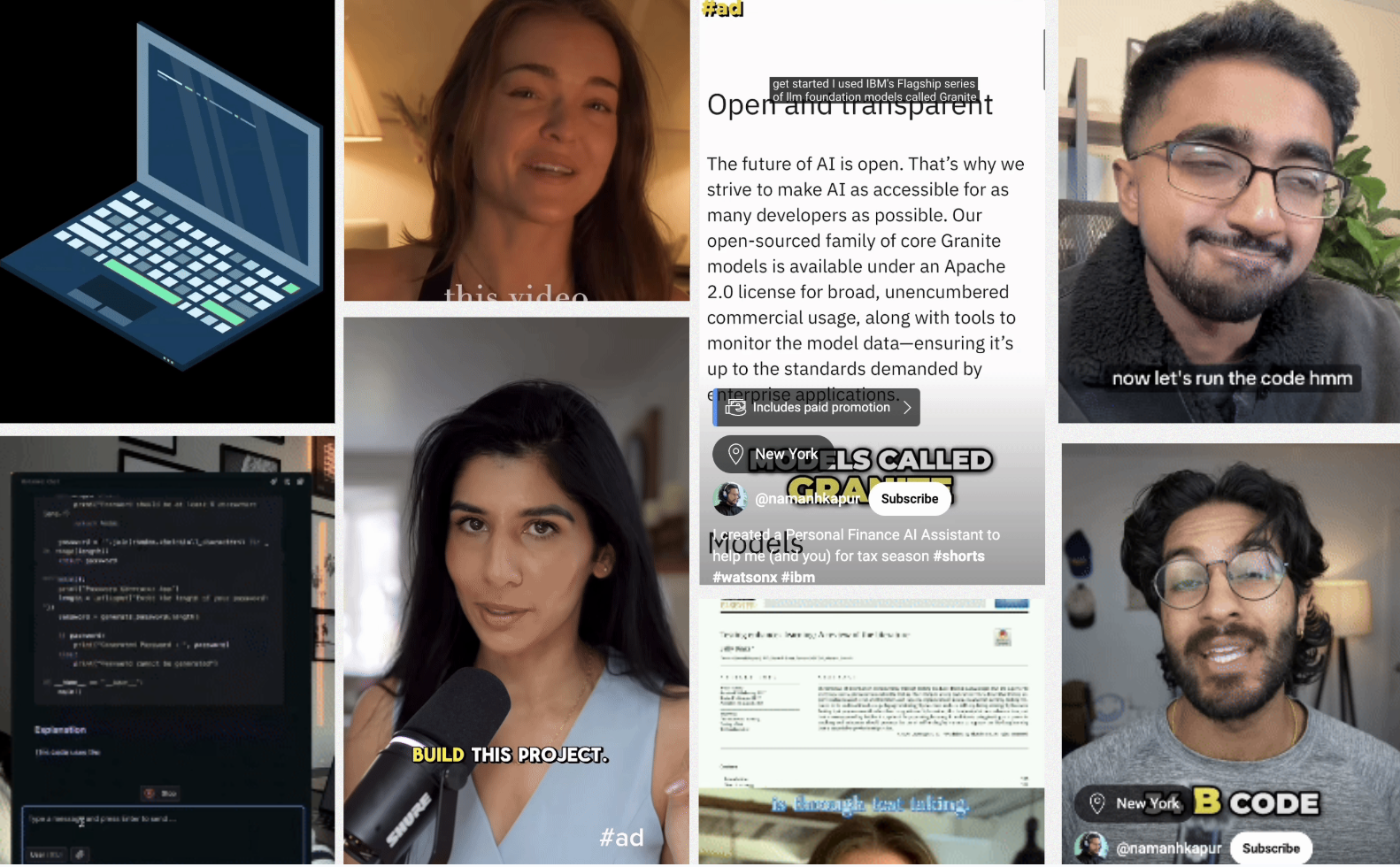 IBM granite The Goat Agency influencer marketing campaign