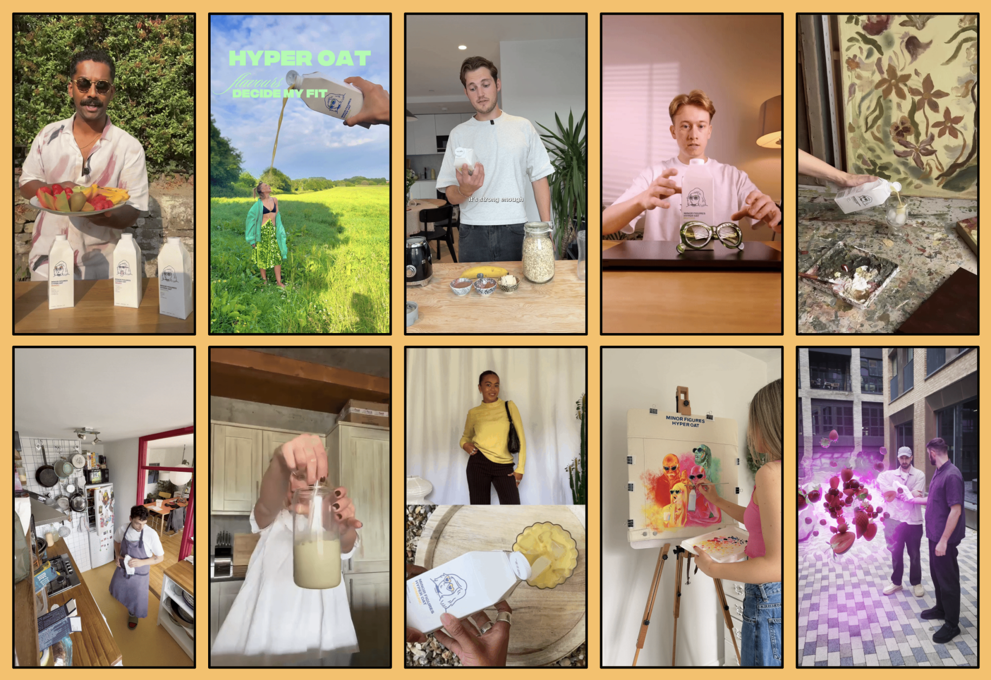 Minor Figures x The Goat Agency Influencer Marketing Campaign for Hyper Oat