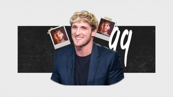 Logan Paul Surrounded By 2 Example Nft Polaroids