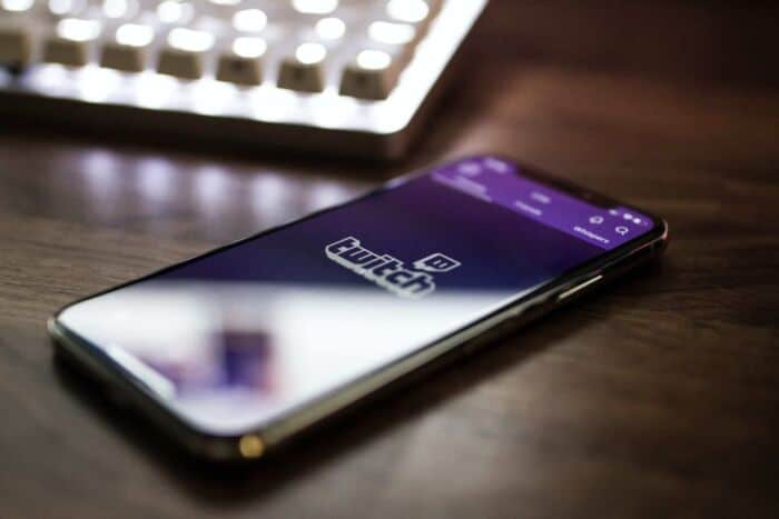 Image Showing The Twitch Logo Displayed On A Mobile Phone