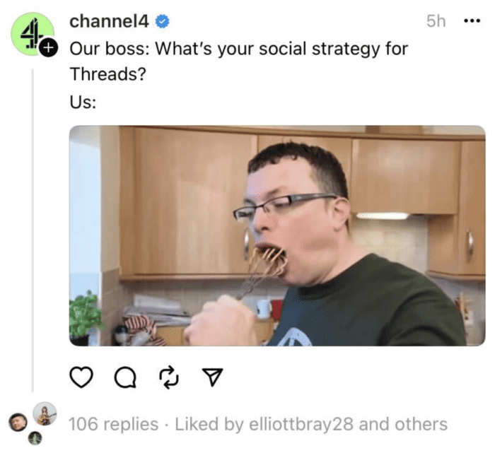 Channel 4 Post On Threads